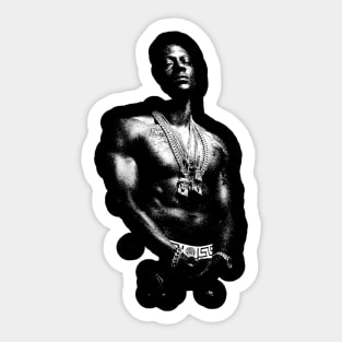 Retro Boosie Badazz Sticker